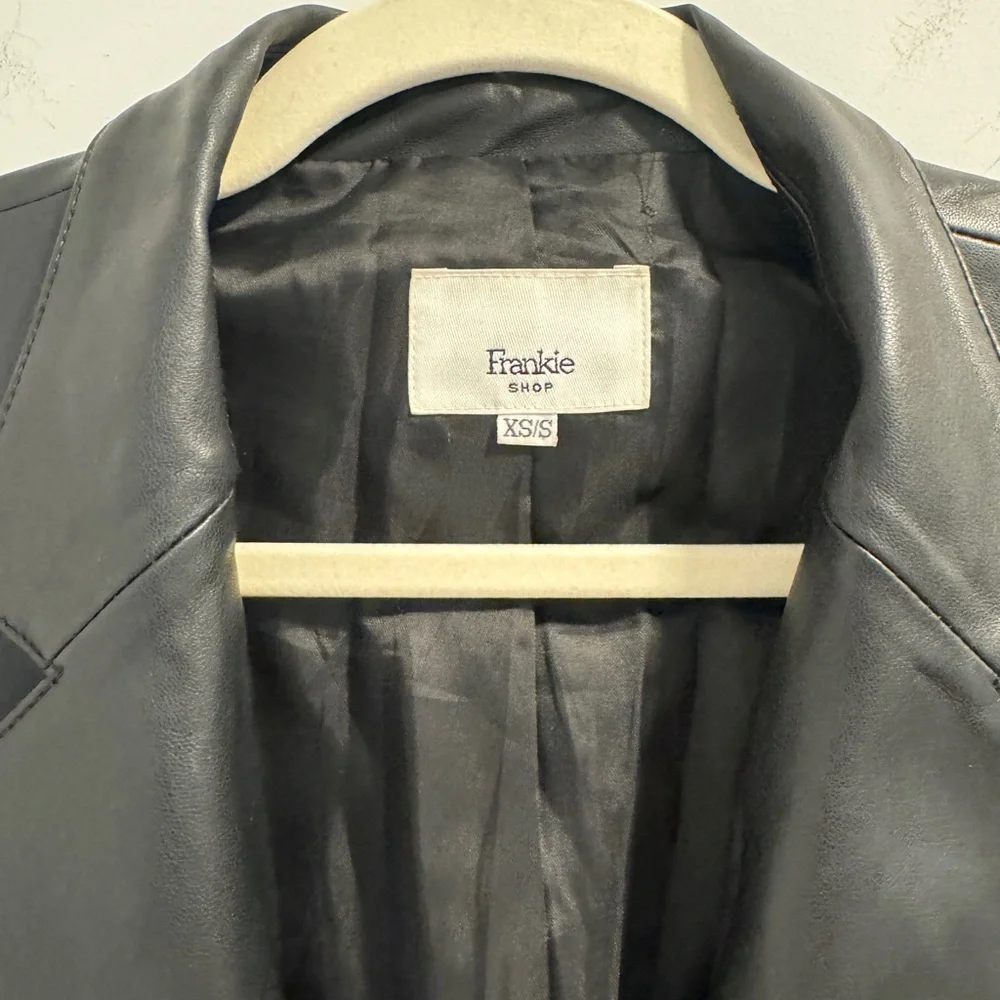 The Frankie Shop Leather Blazer - Picture 6 of 9